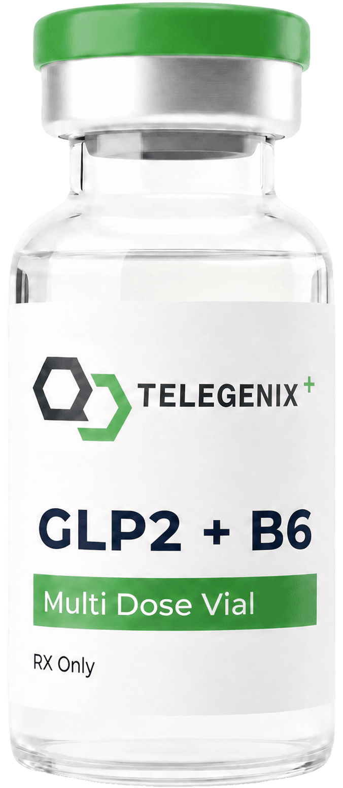 Telegenix Tirzepatide + B6 product vial