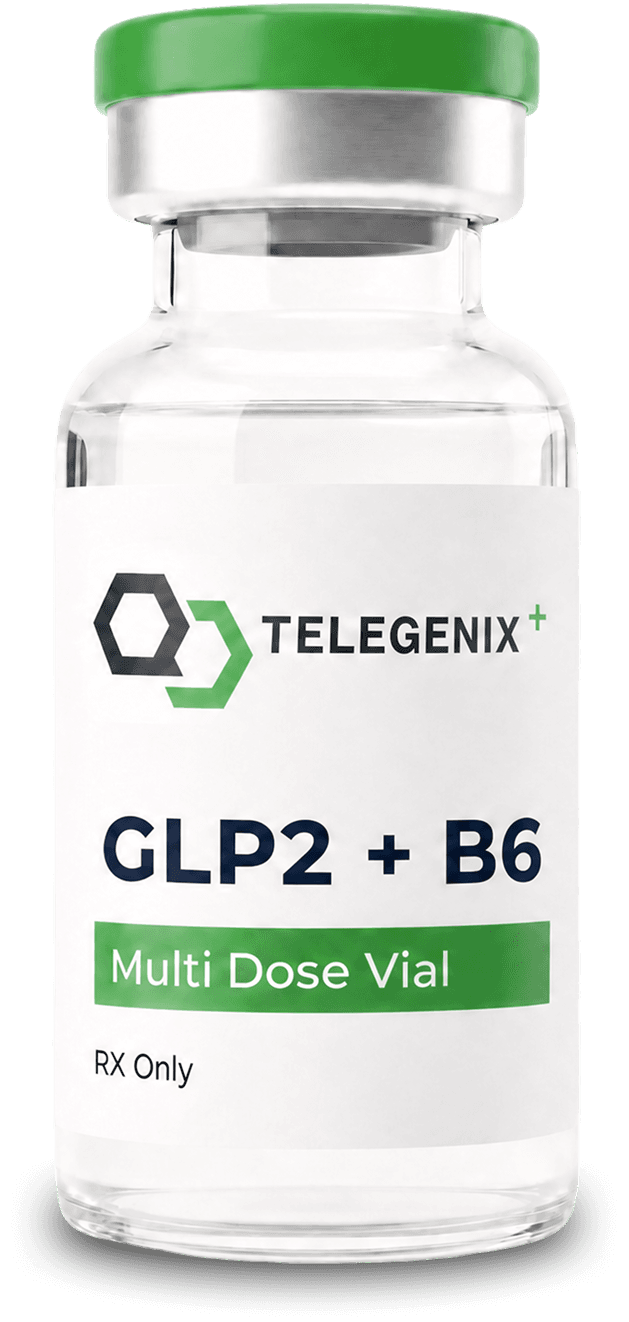 Telegenix Tirzepatide + B6 product vial