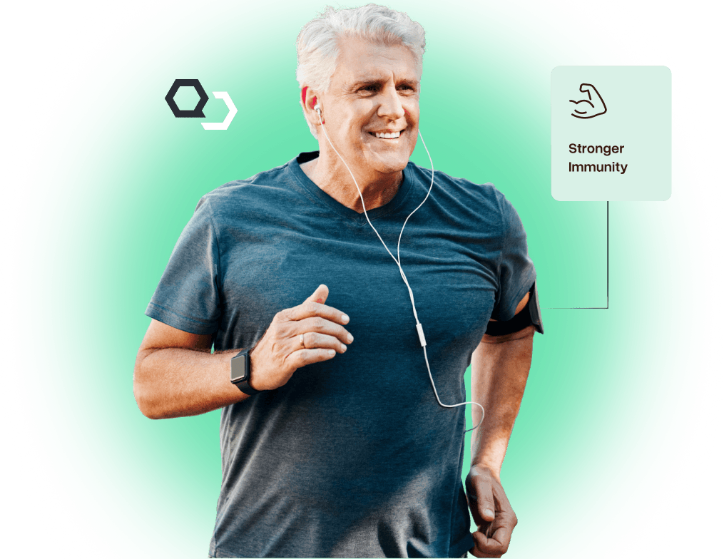 Man jogging — Stronger Immunity with Sermorelin
